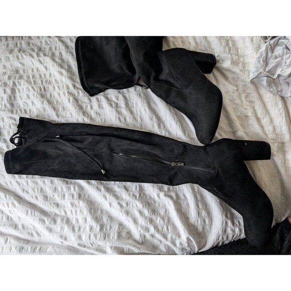 Thigh high boots heels 8 5 - Picture 3 of 6